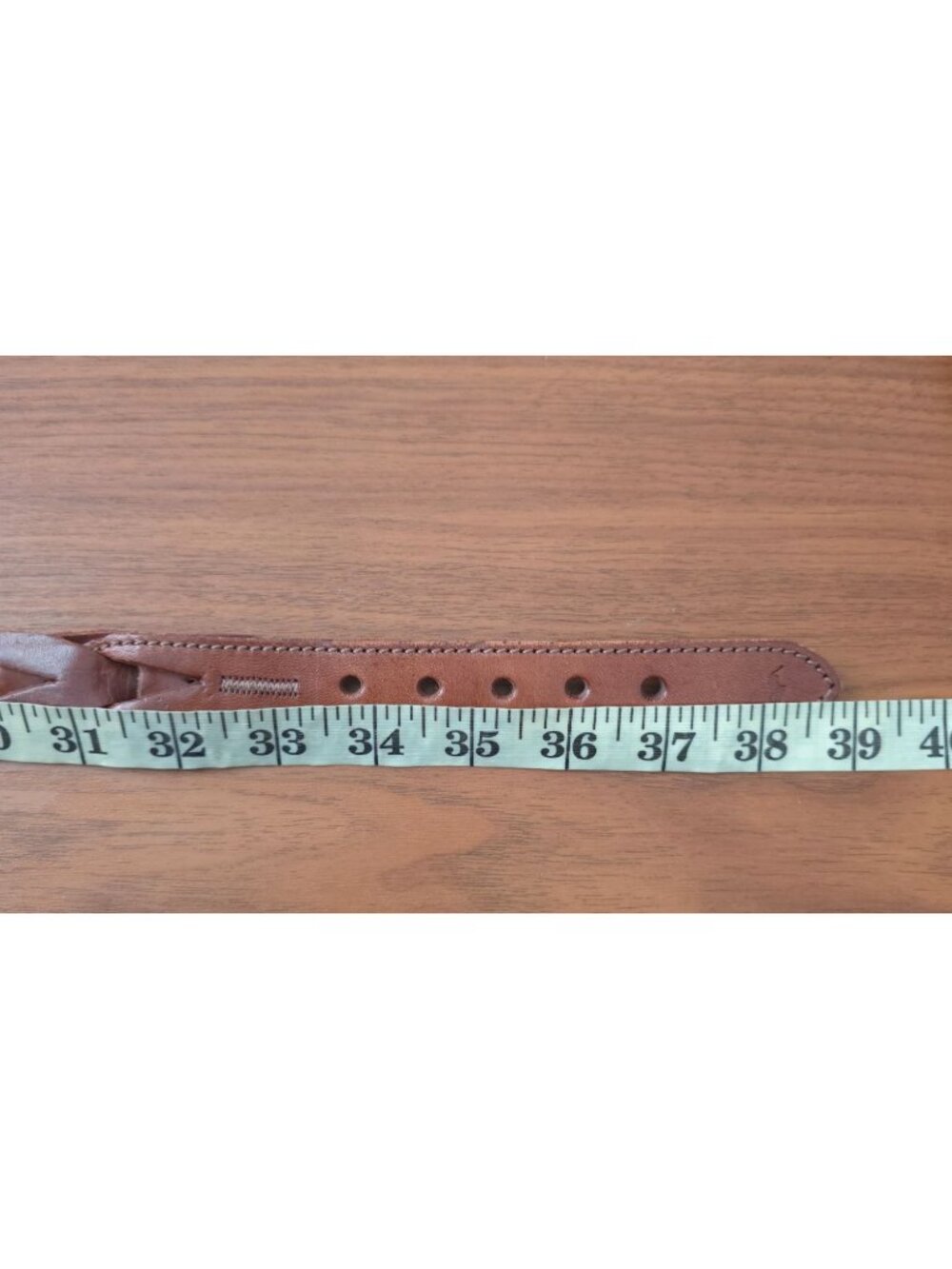 Vintage Sony Studios Wardrobe x Polo Ralph Lauren Braided Brown Leather Belt 36 - Picture 9 of 9